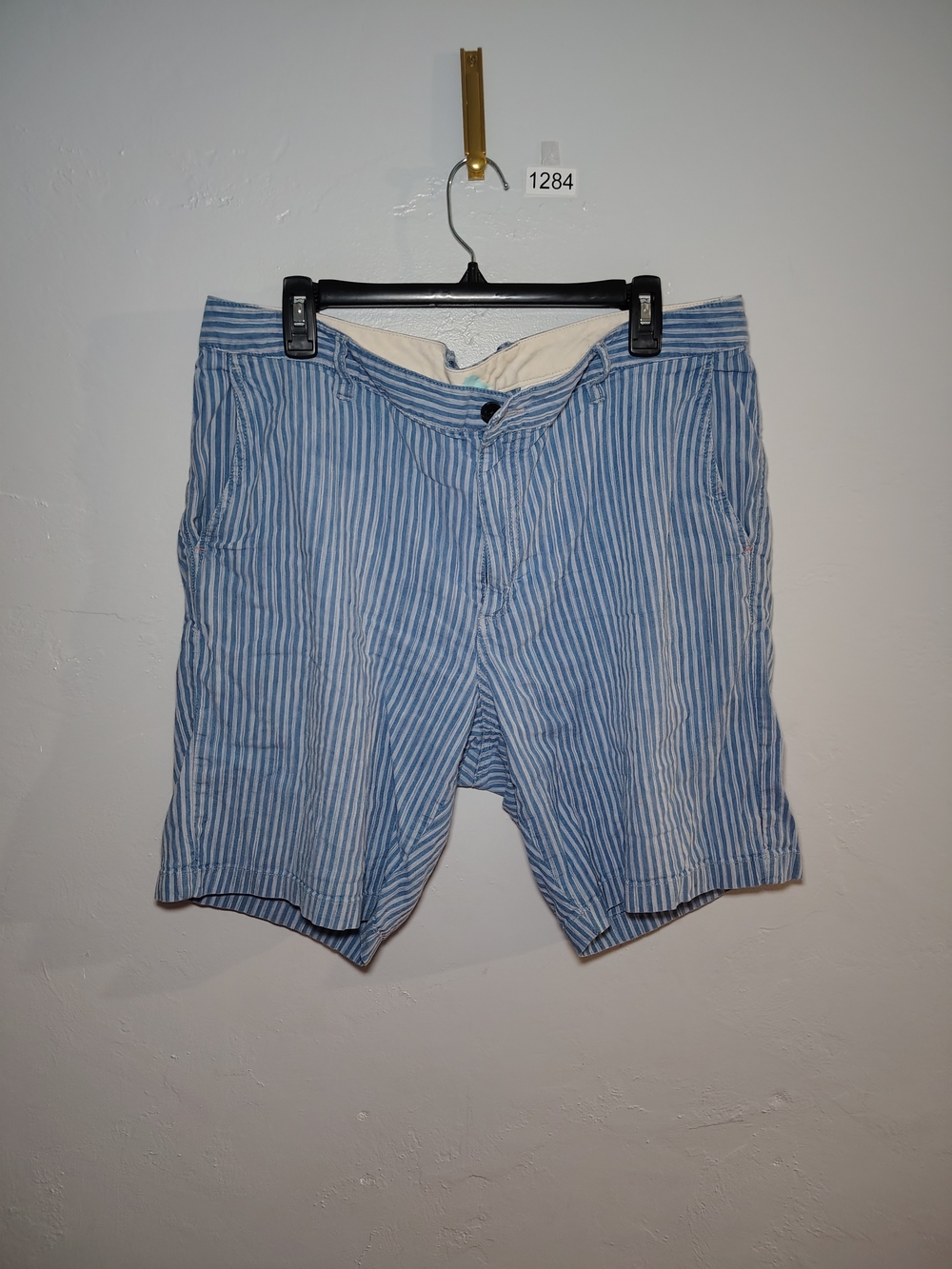 Tommy Bahama Blue & White Striped Flat-Front Men’s Shorts